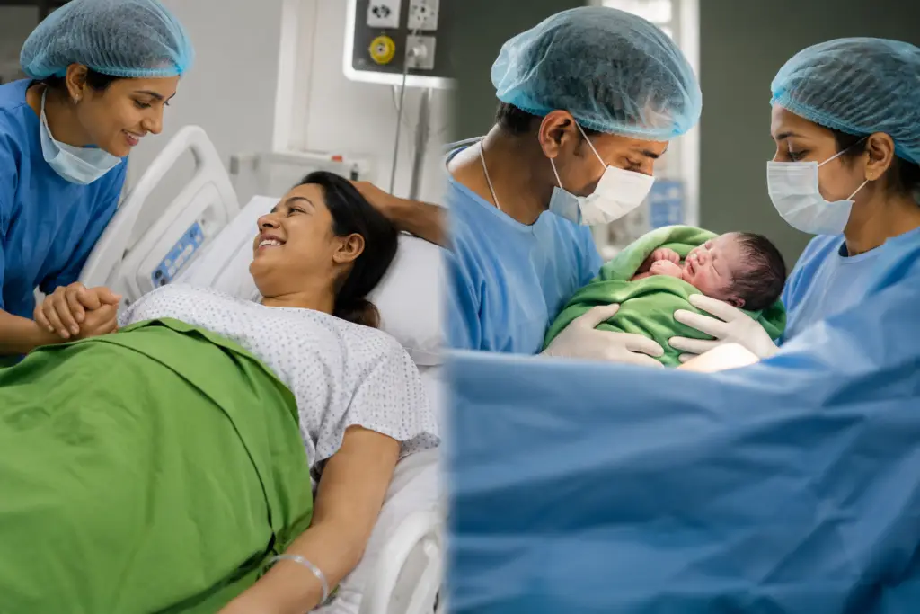 Normal & Cesarean Delivery Normal Delivery Care Cesarean Delivery Services Safe Childbirth Services Pregnancy Delivery Services